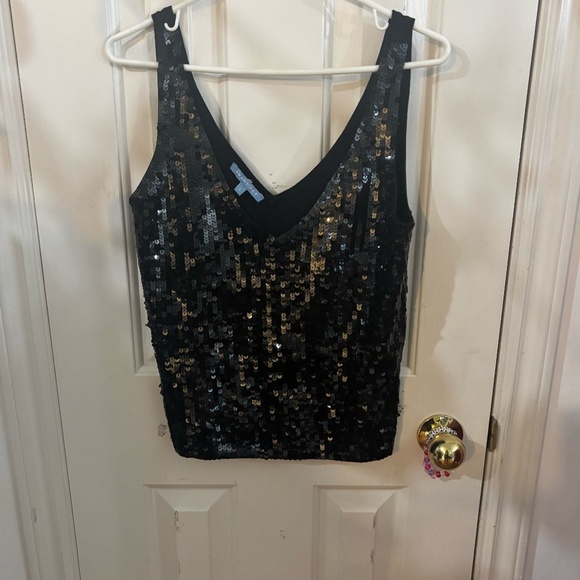 Sparkle sequin tank top black - Picture 2 of 8